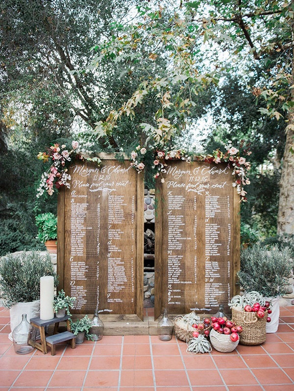 tableau de mariage autunnale
